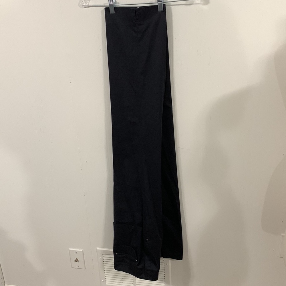 Calvin Klein Dark Navy Blue creased work pants / office pants Size 14 good cond - Picture 4 of 7